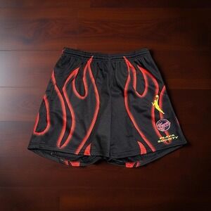 Playa Society Indiana Fever Shorts XL Black Flame Caitlin Clark WNBA NWT Rare